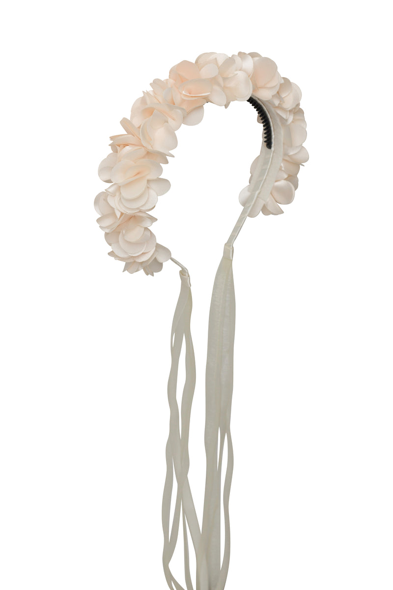 Carnation Hard Headband - Champagned Ivory