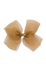 Dahlia Organza Clip - Gold (Handmade in the USA!)