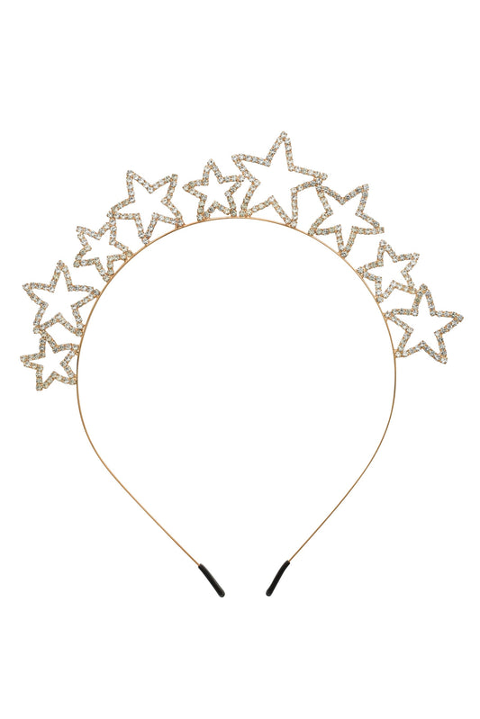 Floating Star Princess Headband - Gold