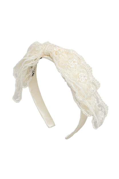 Heather Lace Headband - Ivory