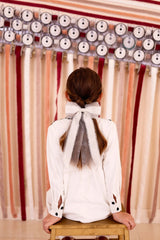 Primrose Princess Long Tail Bow Clip - Mushroom Taupe (Handmade in the USA!)