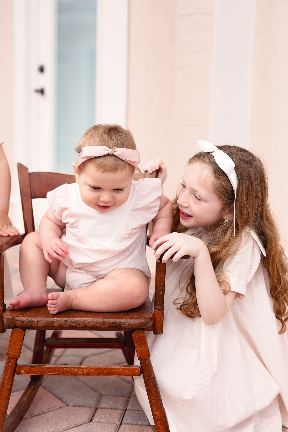 Matilda Satin Headband - Petal Peach