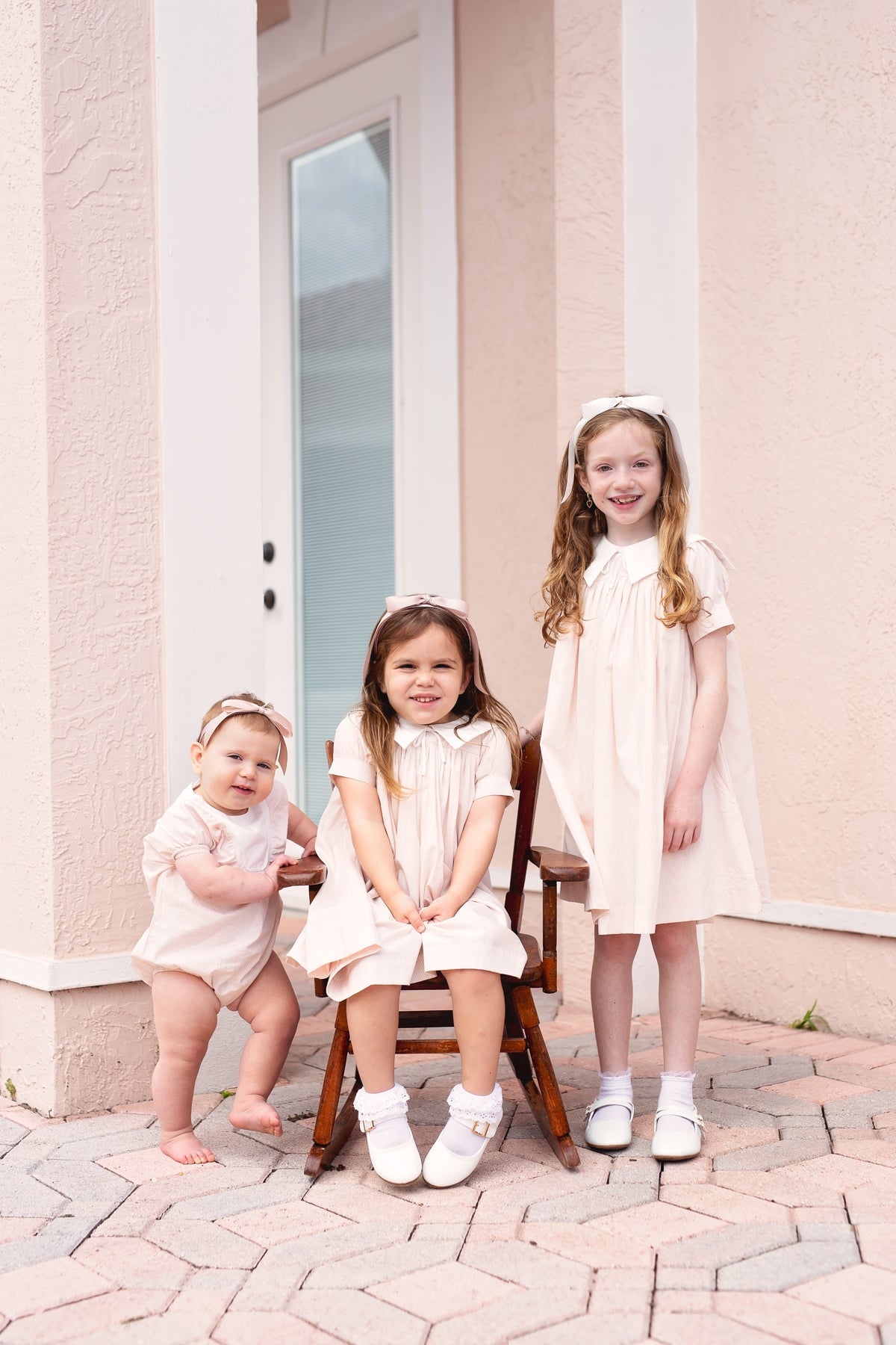 Matilda Satin Headband - Powder Pink