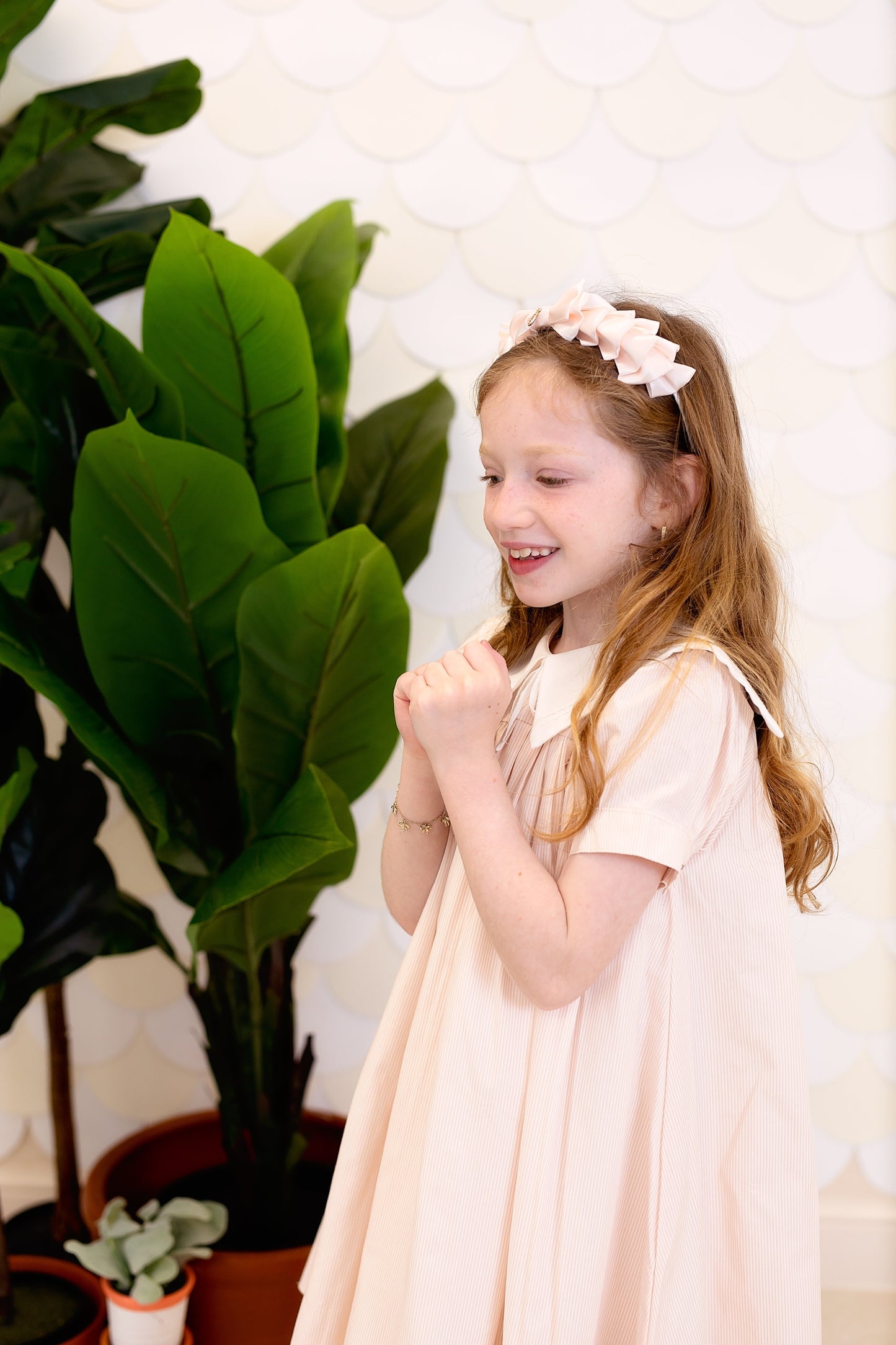 Pleated Ribbon Satin Headband - Navy