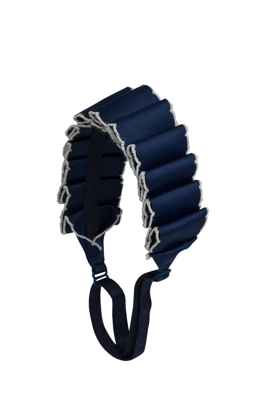 Layered Moonstitch Wrap - Navy