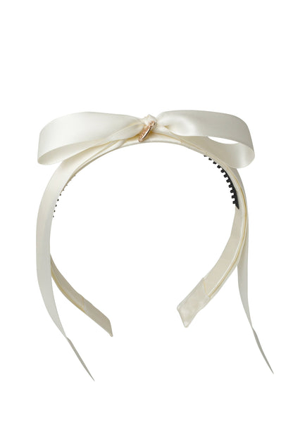 Matilda Satin Headband - Ivory