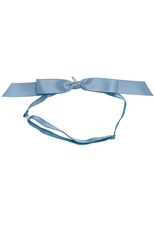 Matilda Satin Wrap - French Blue