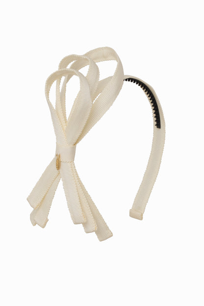 Petersham Loops Headband - Ivory