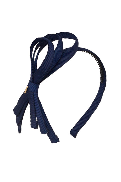 Petersham Loops Headband - Navy