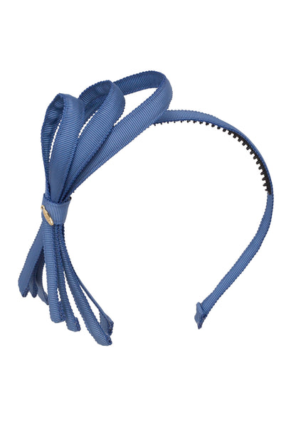 Petersham Loops Headband - Smoke Blue