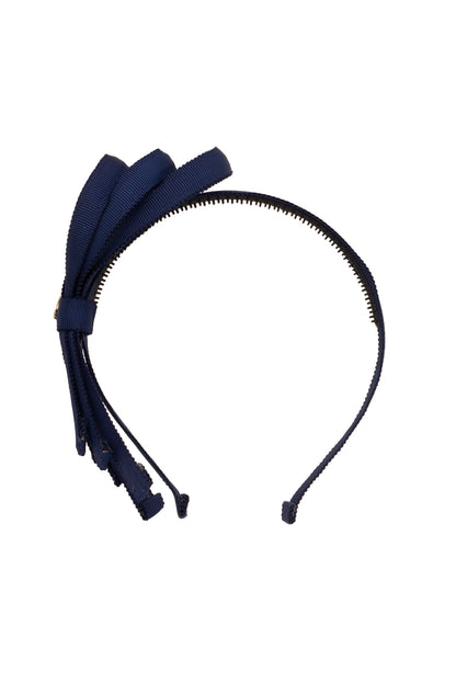 Petersham Loops Headband - Navy