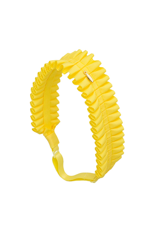 Pleated Palm Wrap - Lemon