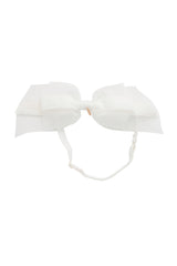 Primrose Bow Wrap - White (Handmade in the USA!)