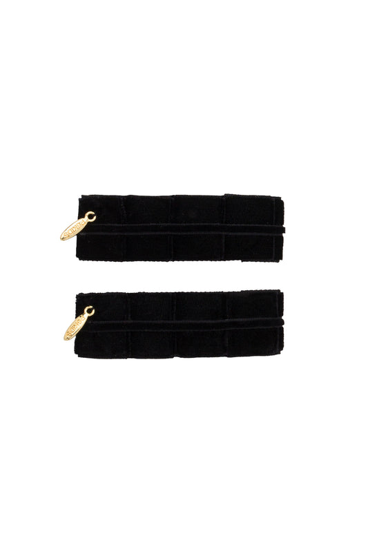 Pristine Pleats Clip Set of 2 - Black