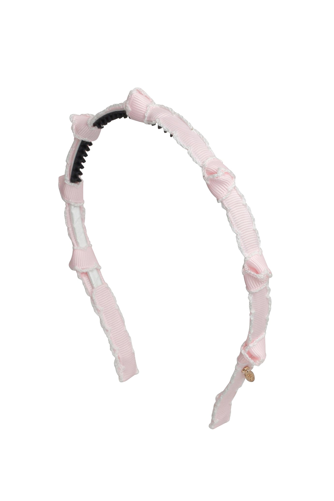 Rosebud Moonstitch Headband - Powder Pink