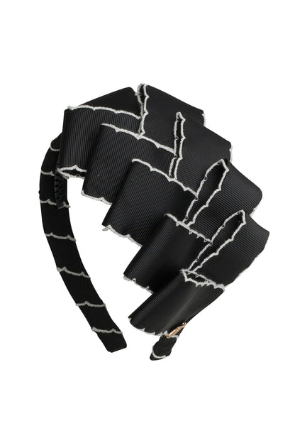 Spanish Dancer Moonstitch Headband - Black