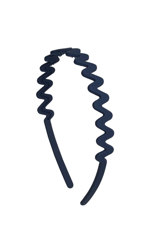 Squiggle Headband - Navy