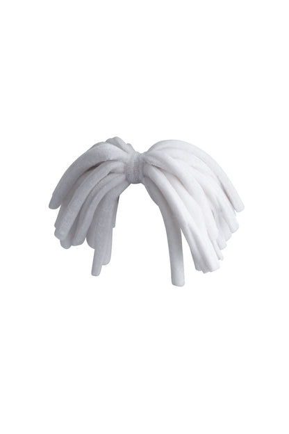 Anemone Strips Clip - White Velvet