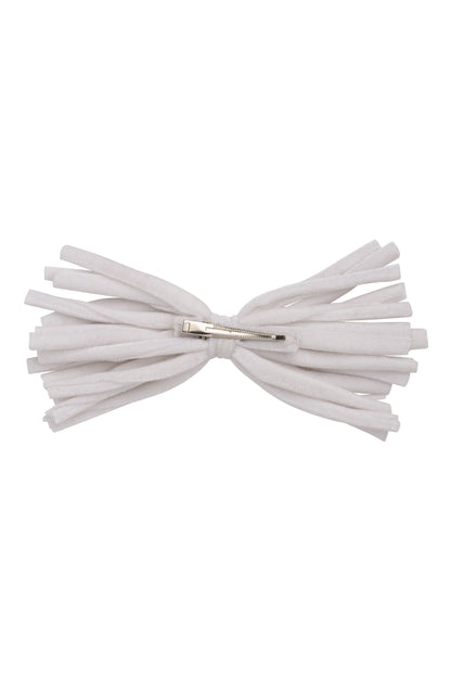 Anemone Strips Clip - White Velvet