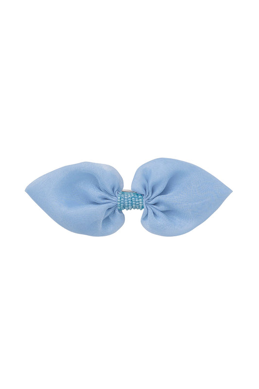 Ballroom Tapered Clip/Bowtie - Light Blue Organza