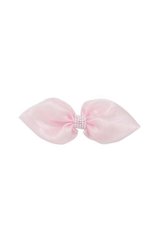 Ballroom Tapered Clip/Bowtie - Pink Organza