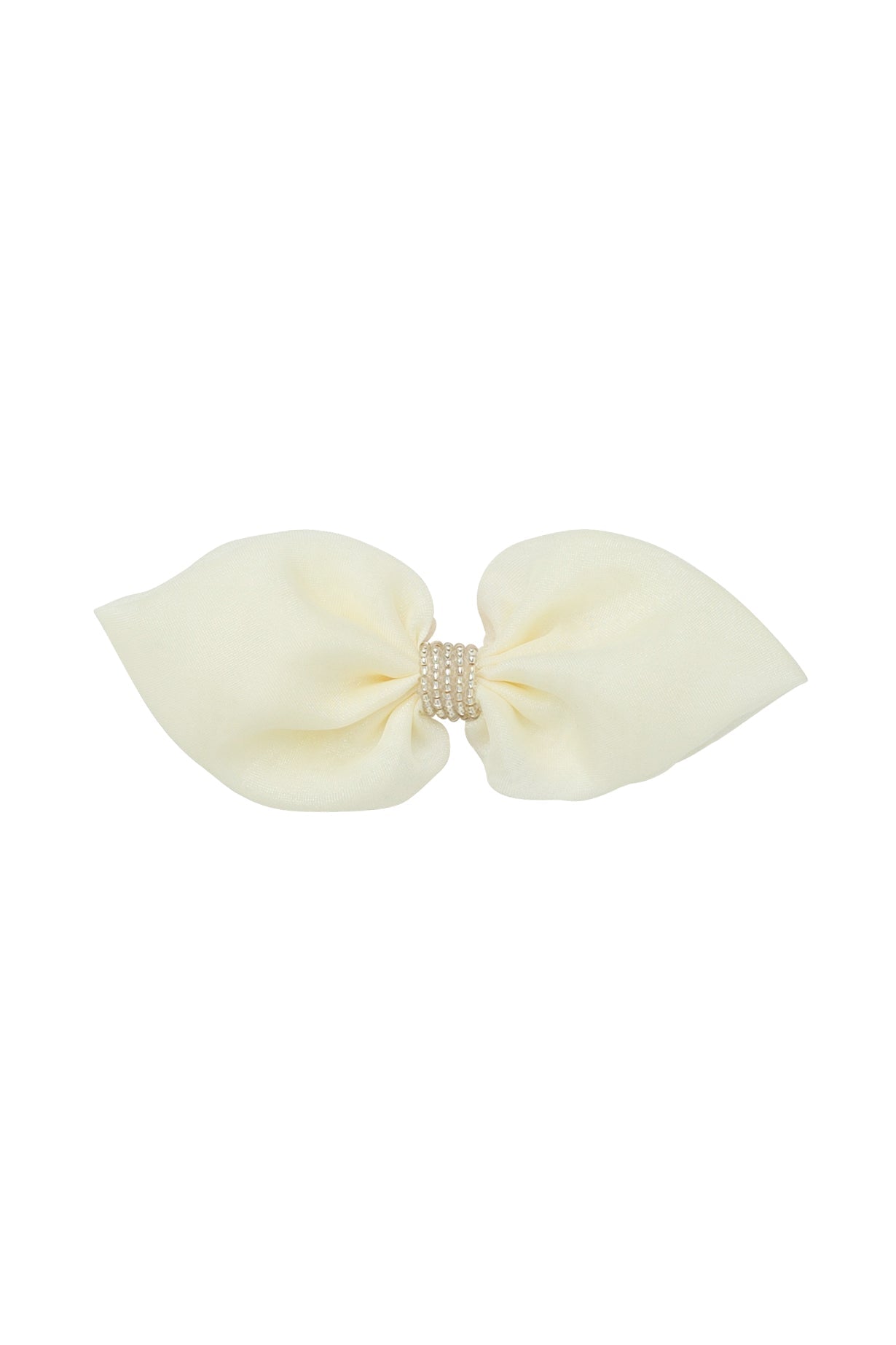 Ballroom Tapered Clip/Bowtie - Ivory Organza