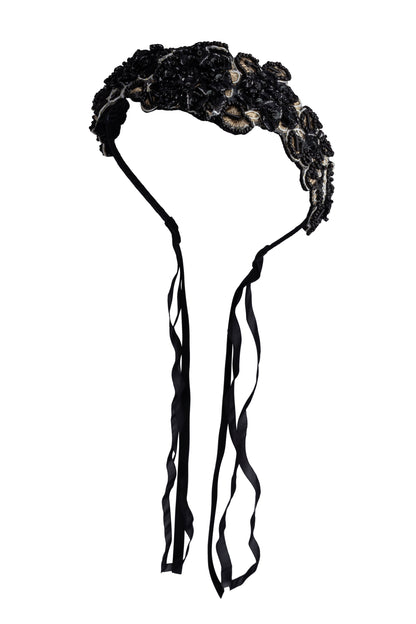 Blooming Icicles Headband - Black