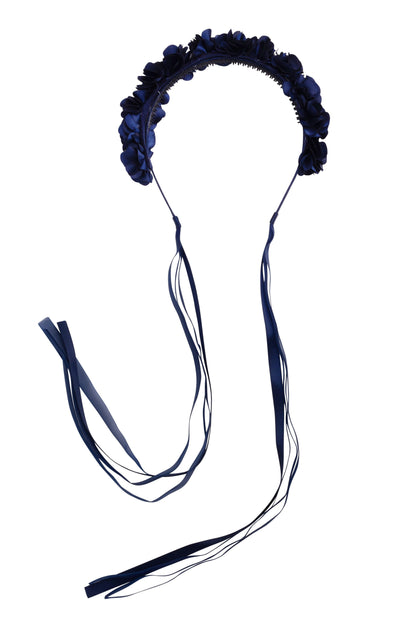 Carnation Hard Headband - Navy