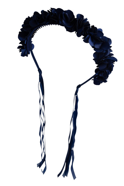 Carnation Hard Headband - Navy