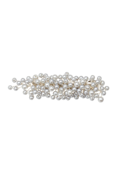 Baby's Breath Royal Clip - Silver Pearl