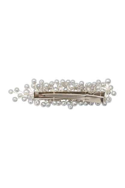 Baby's Breath Royal Clip - Silver Pearl