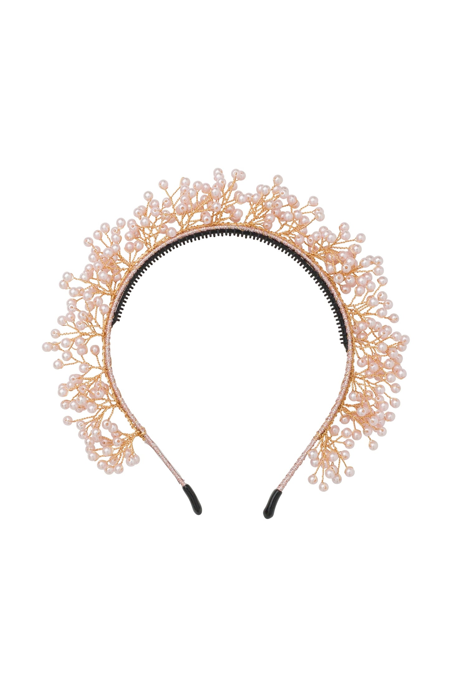 Baby's Breath Royal Headband - Pink Pearl