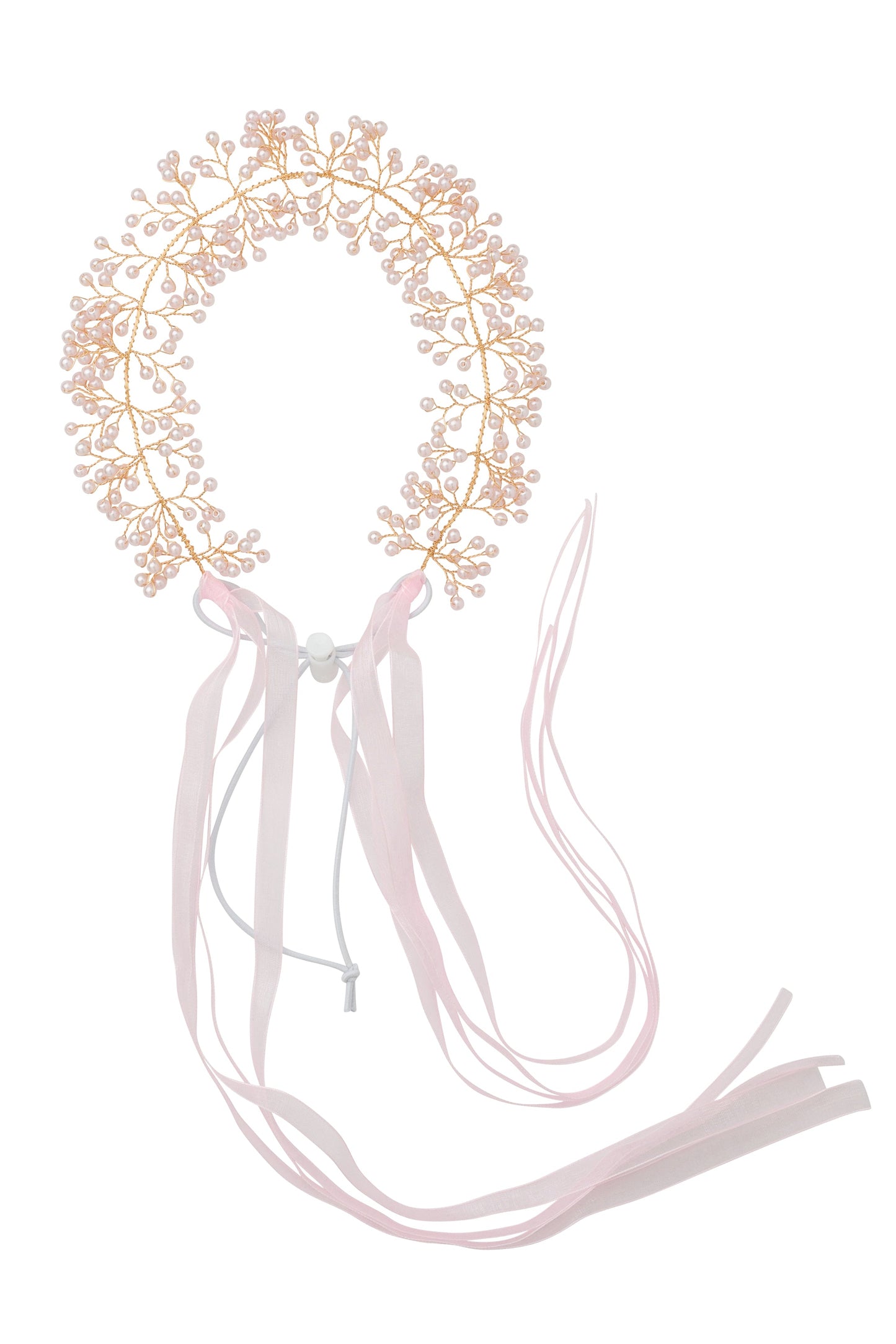 Clustered Wreath - Pink Pearls