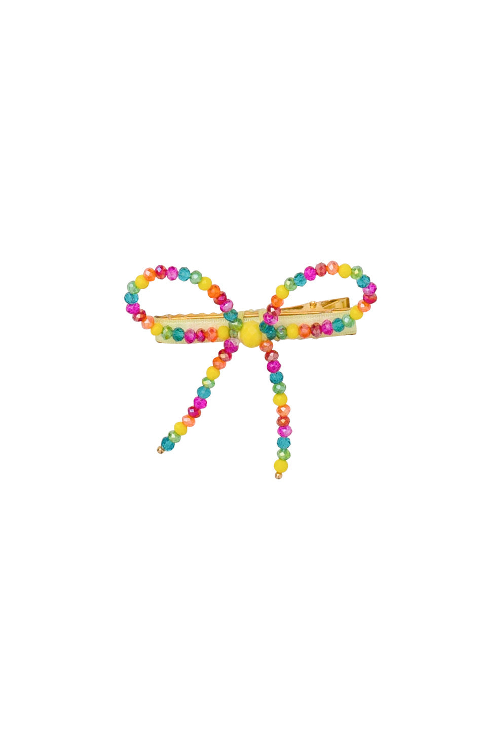 Glass Bow Clip - Rainbow