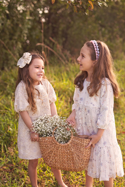 Uneven Marbles Headband - Ivory