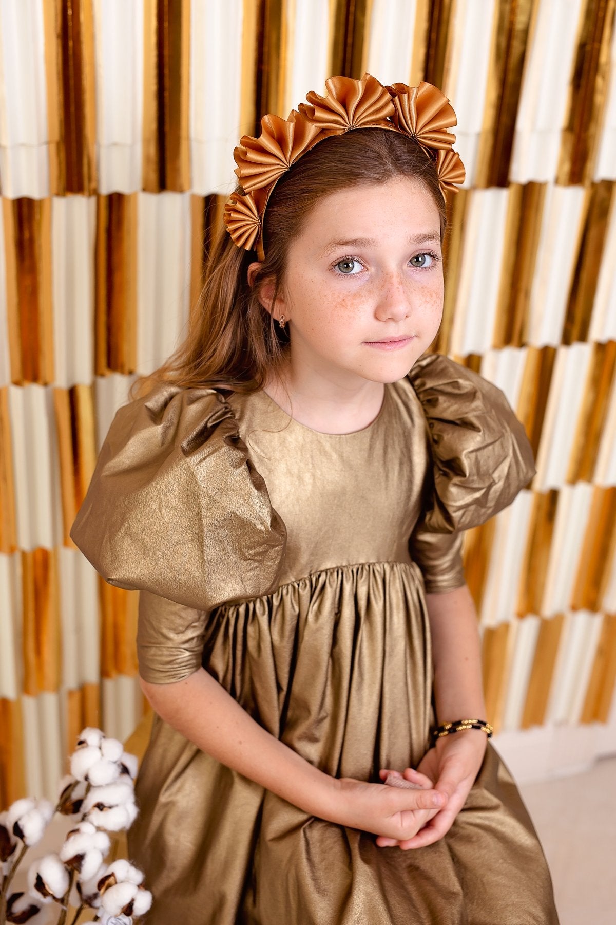 Accordion Headband - Gold