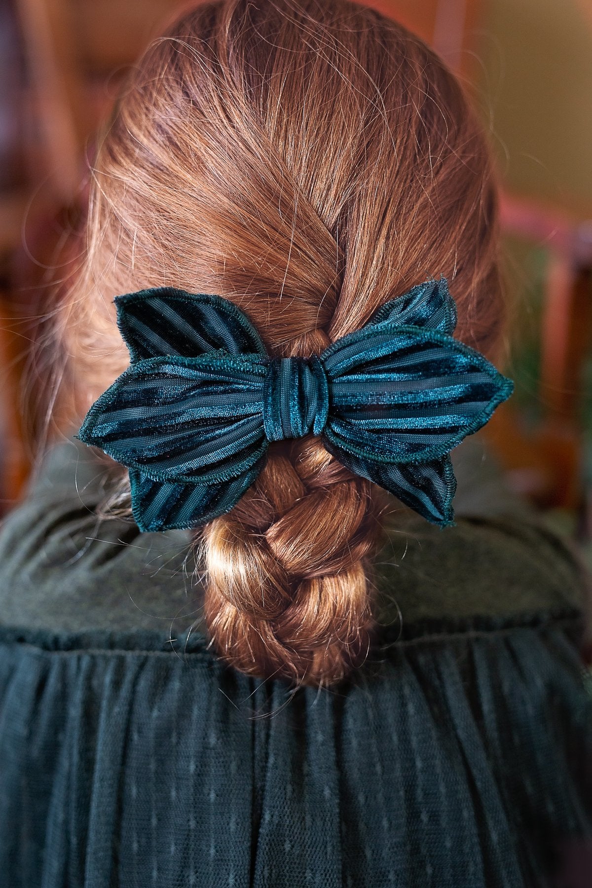 Growing Orchid Clip - Black Star Velvet - PROJECT 6, modest fashion