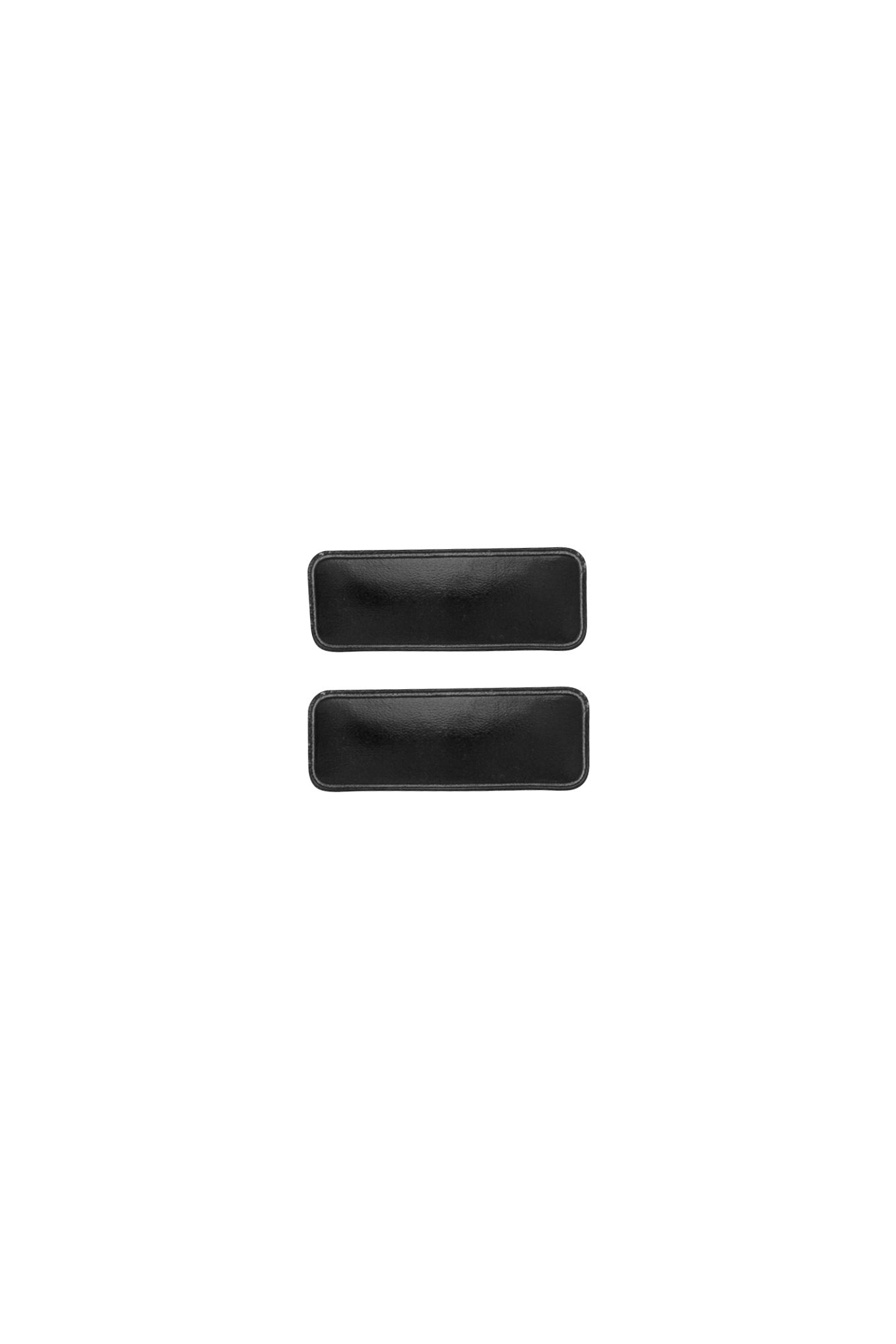 Olly Logs Set of 2 - Black Pleather