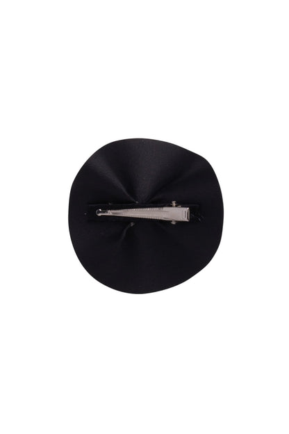 Pansy Clip - Black Leather