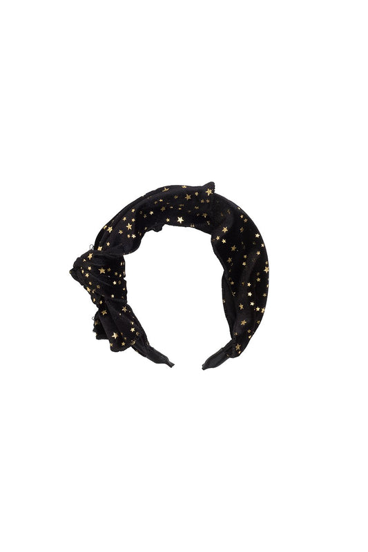 Playful Bow - Black Star Velvet - PROJECT 6, modest fashion