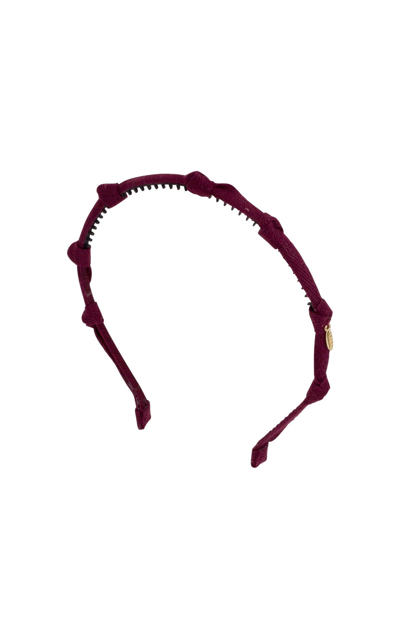 Rosebud Headband - Burgundy Wine