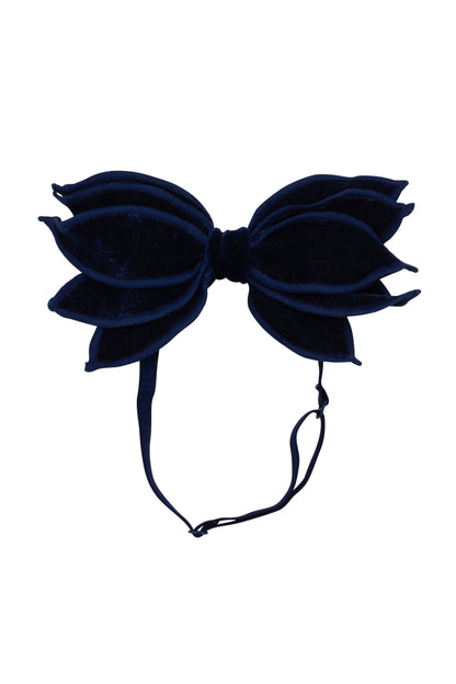 Winter Petals Wrap - Navy Velvet